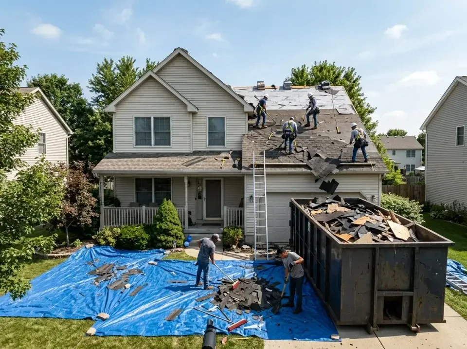 roof-replacement-debris-remova-004 — frequently asked questions, Cheapest Dumpster Rentals in Litchfield Beach, SC